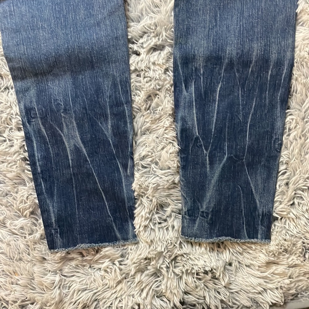 Men’s True Religion Jeans Finn Slim Tapered Frayed Ankle Zip size 32 - Picture 13 of 16